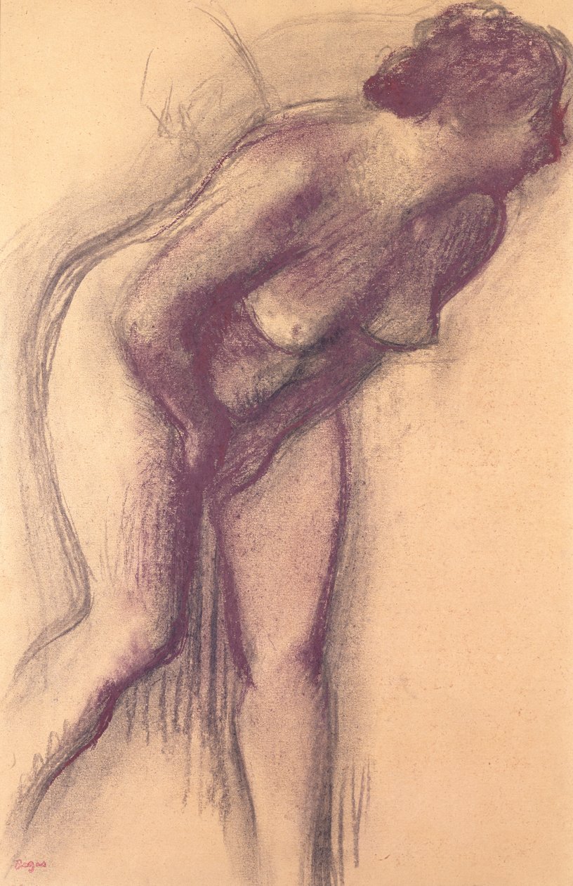 Desnudo femenino de pie de Edgar Degas