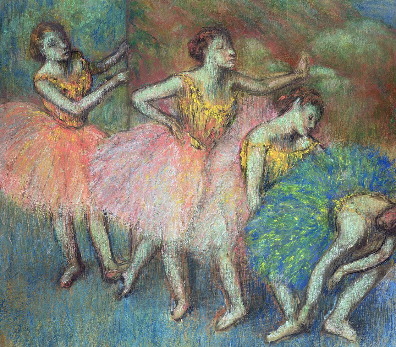Cuatro bailarinas, 1903 de Edgar Degas