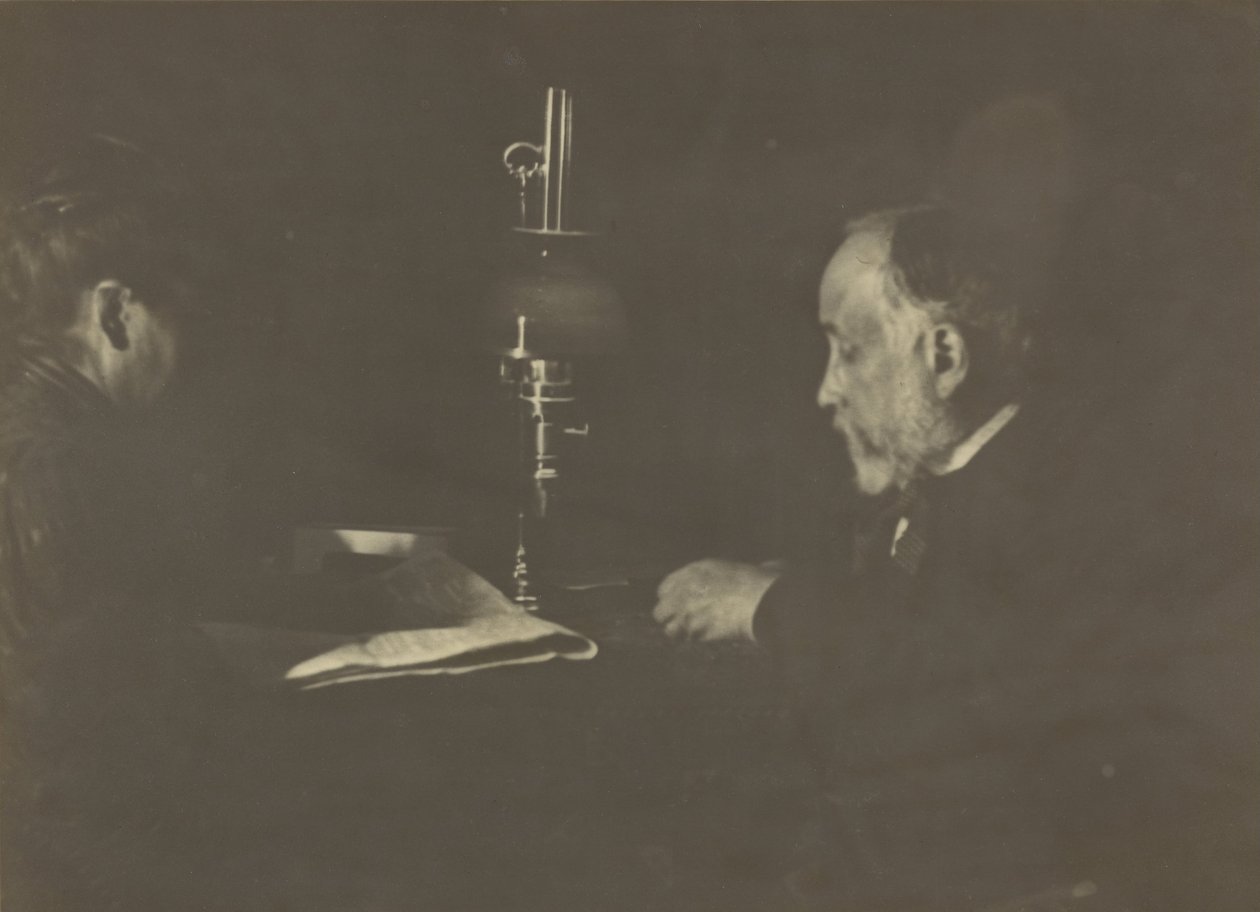 Louise Halévy leyendo a Degas de Edgar Degas