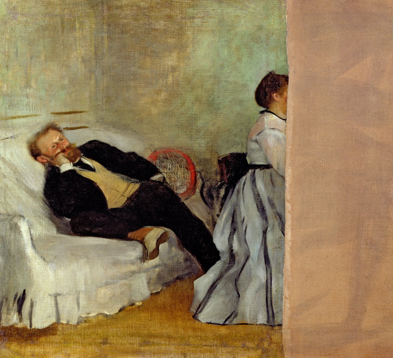 Monsieur y Madame Edouard Manet, 1868-69 de Edgar Degas