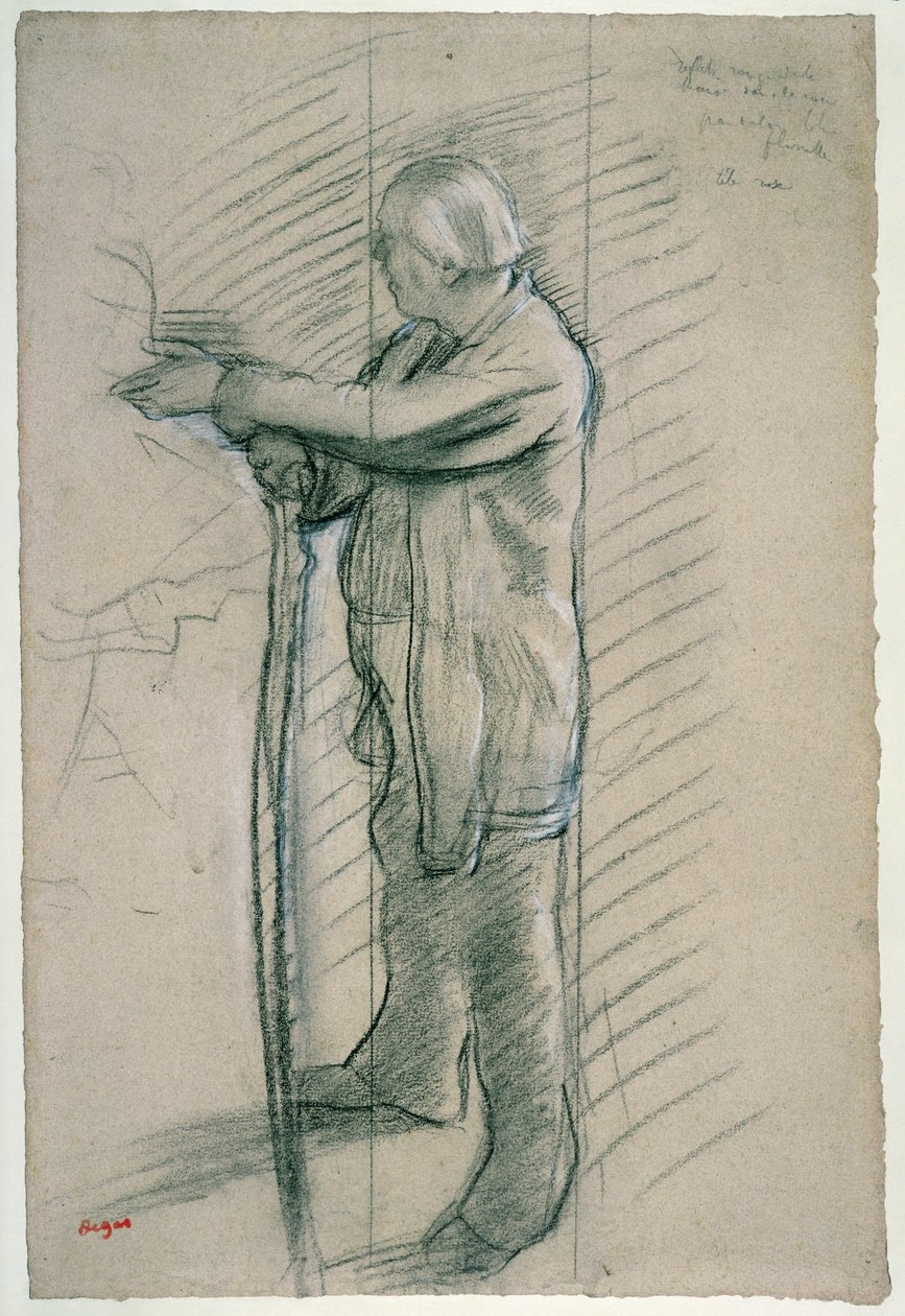 Retrato del bailarín Jules Perrot de Edgar Degas