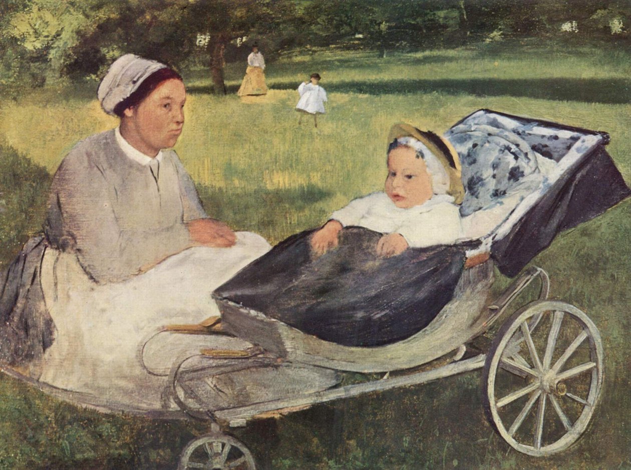 Retrato de Henri Valpinçon como niño con su institutriz de Edgar Degas