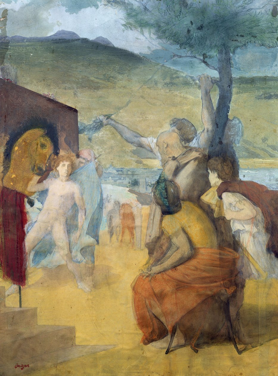 Estudio para pintura clásica de Edgar Degas