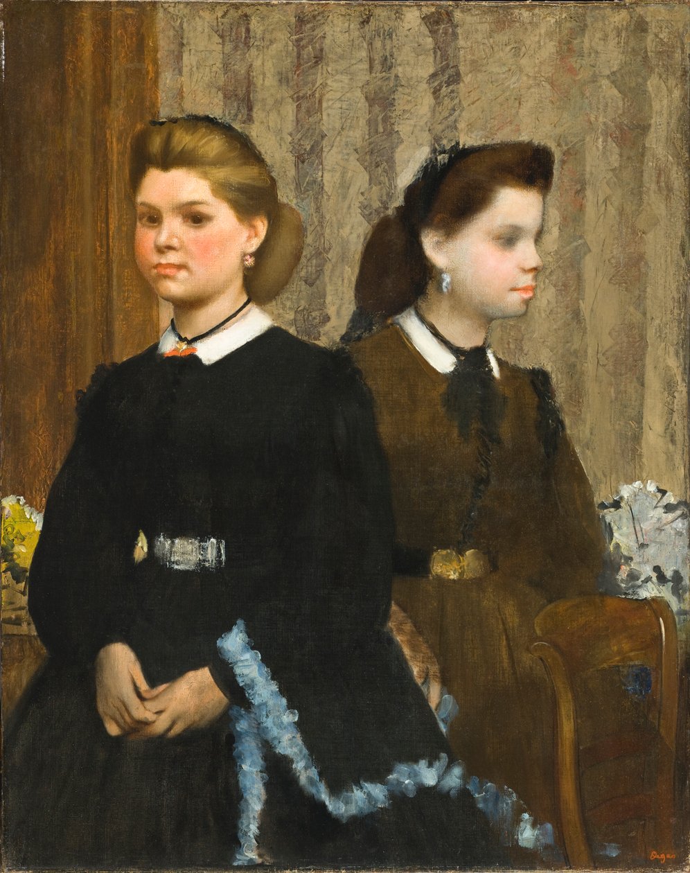 Las hermanas Bellelli (Giovanna y Giuliana Bellelli) de Edgar Degas