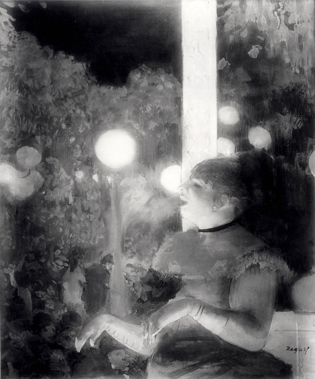 El Café-Concierto, o La Canción del Perro, 1875-77 de Edgar Degas