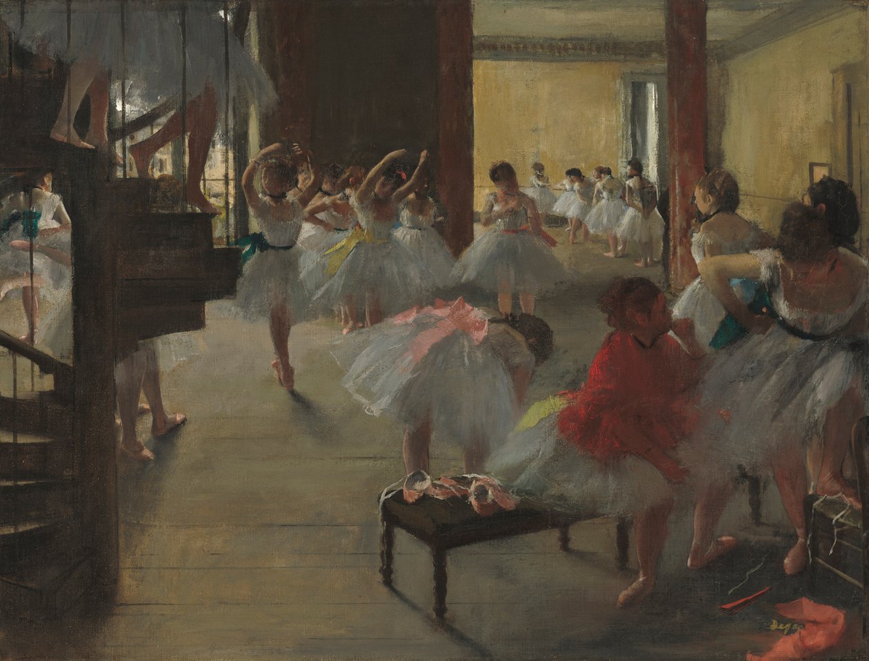 La clase de danza, c.1873 de Edgar Degas
