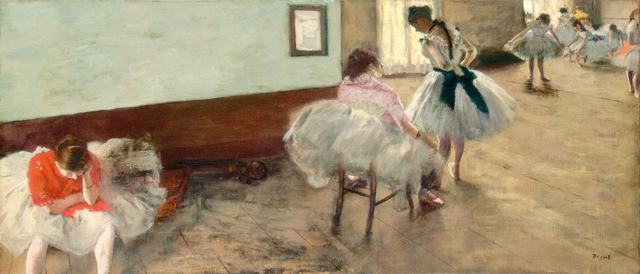 La lección de baile, c.1879 de Edgar Degas