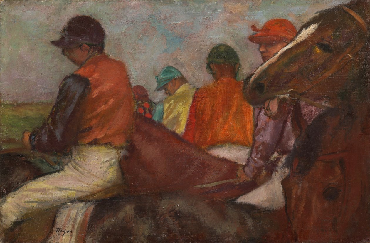 Los jinetes, c.1882 de Edgar Degas