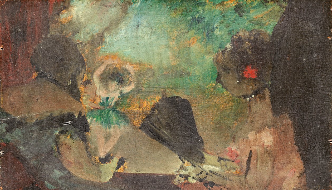 La Lógea, c.1883 de Edgar Degas