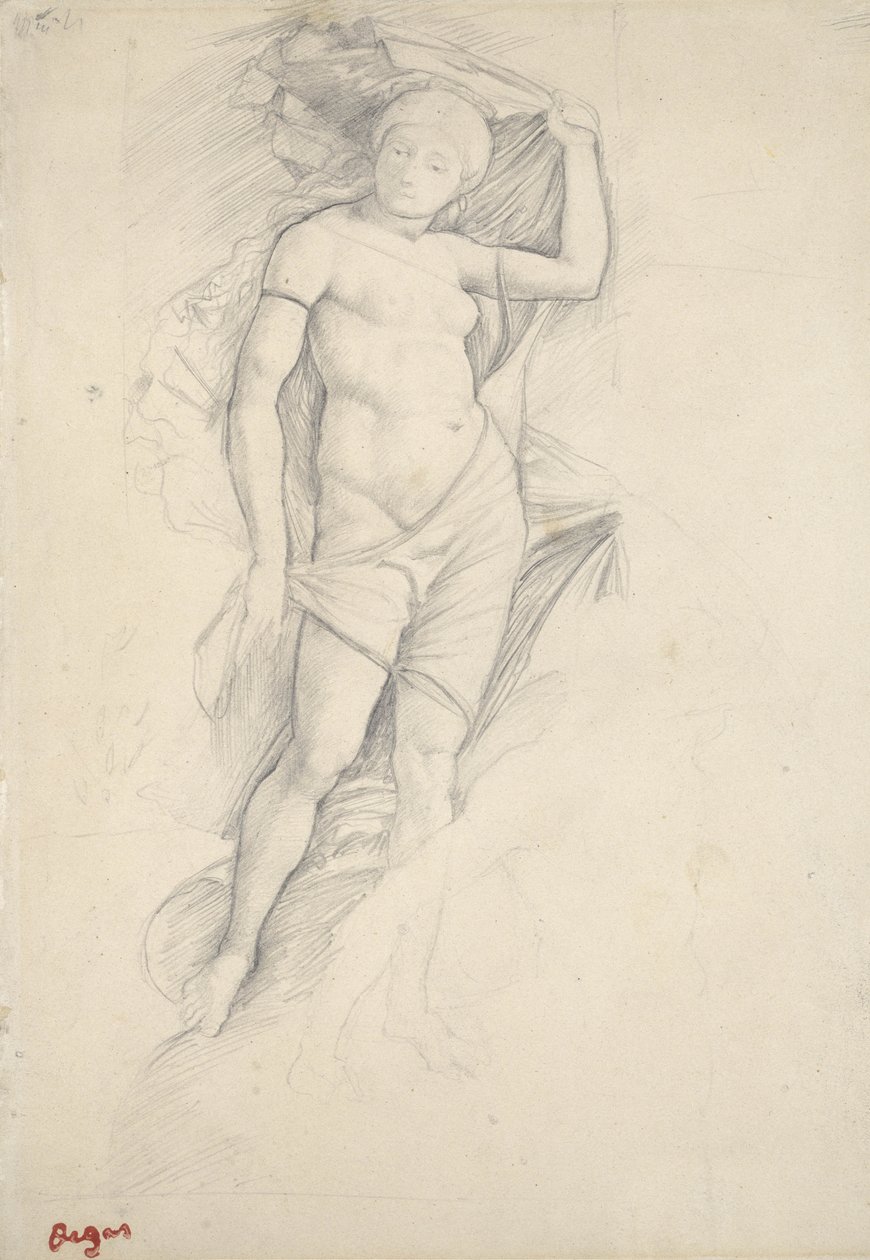 Venus, después de Mantegna, siglo XIX de Edgar Degas