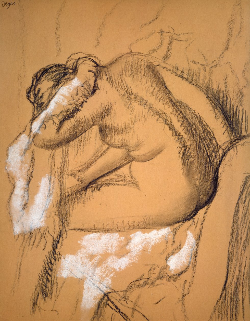 Mujer secándose de Edgar Degas