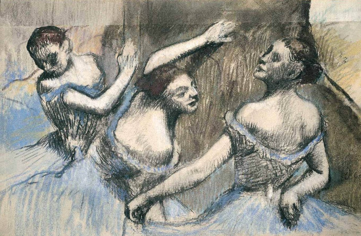 Tres bailarinas de Edgar Degas