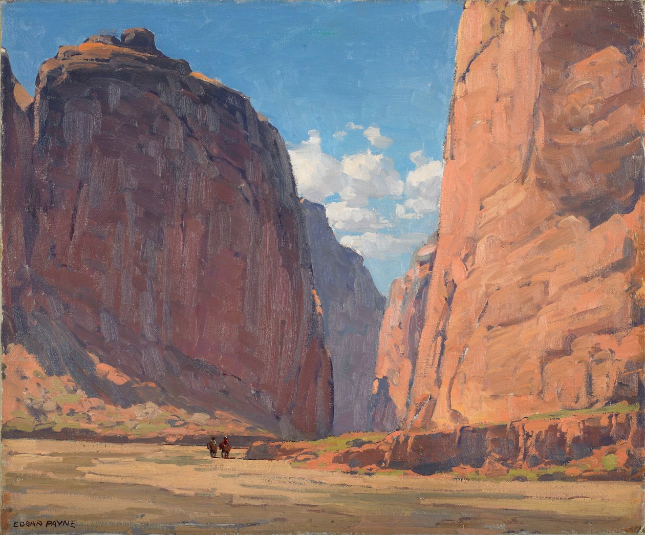 Canyon Portal, c.1935 (óleo sobre lienzo) de Edgar Alwin Payne
