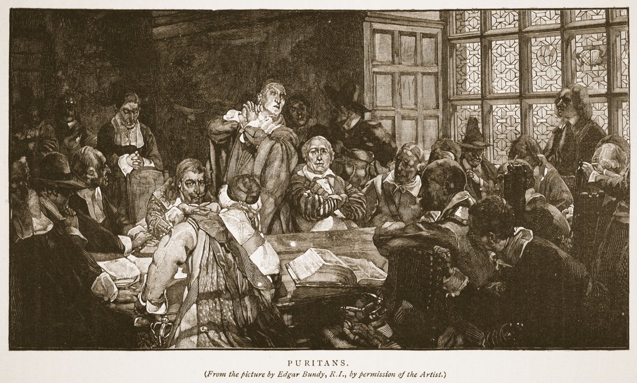 Puritanos, ilustración de 