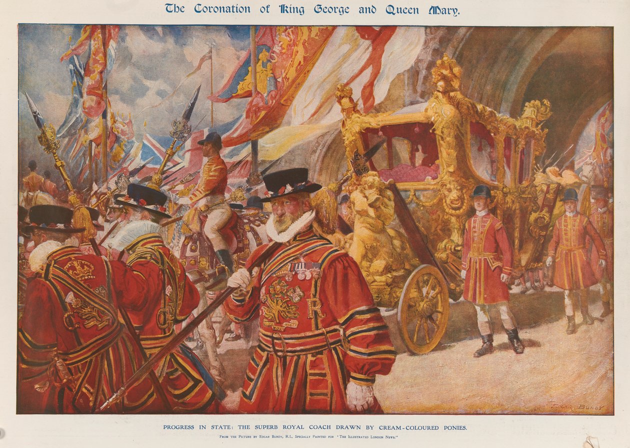 La coronación del rey Jorge V de Edgar Bundy