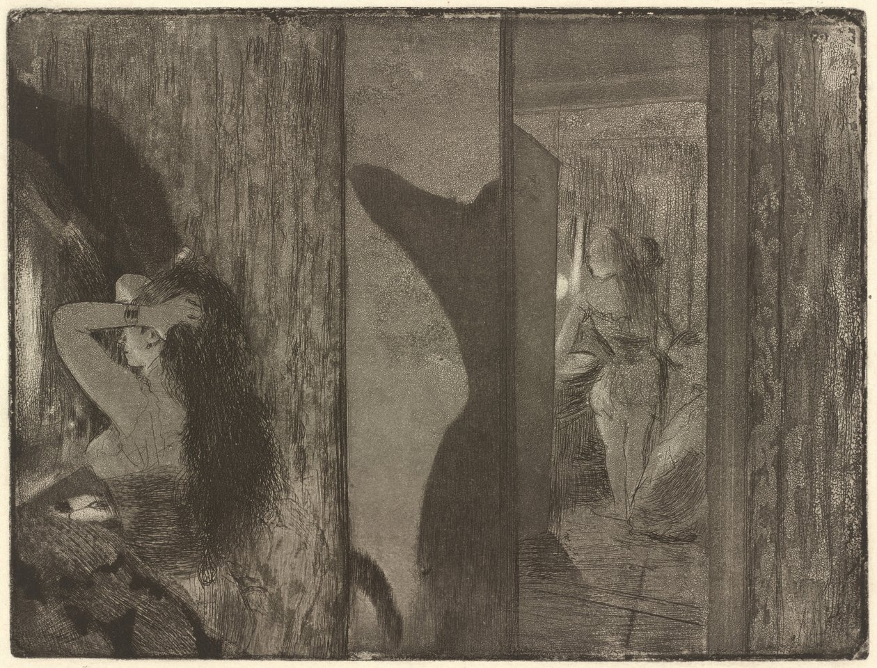 Actrices en sus camerinos de Edgar Degas