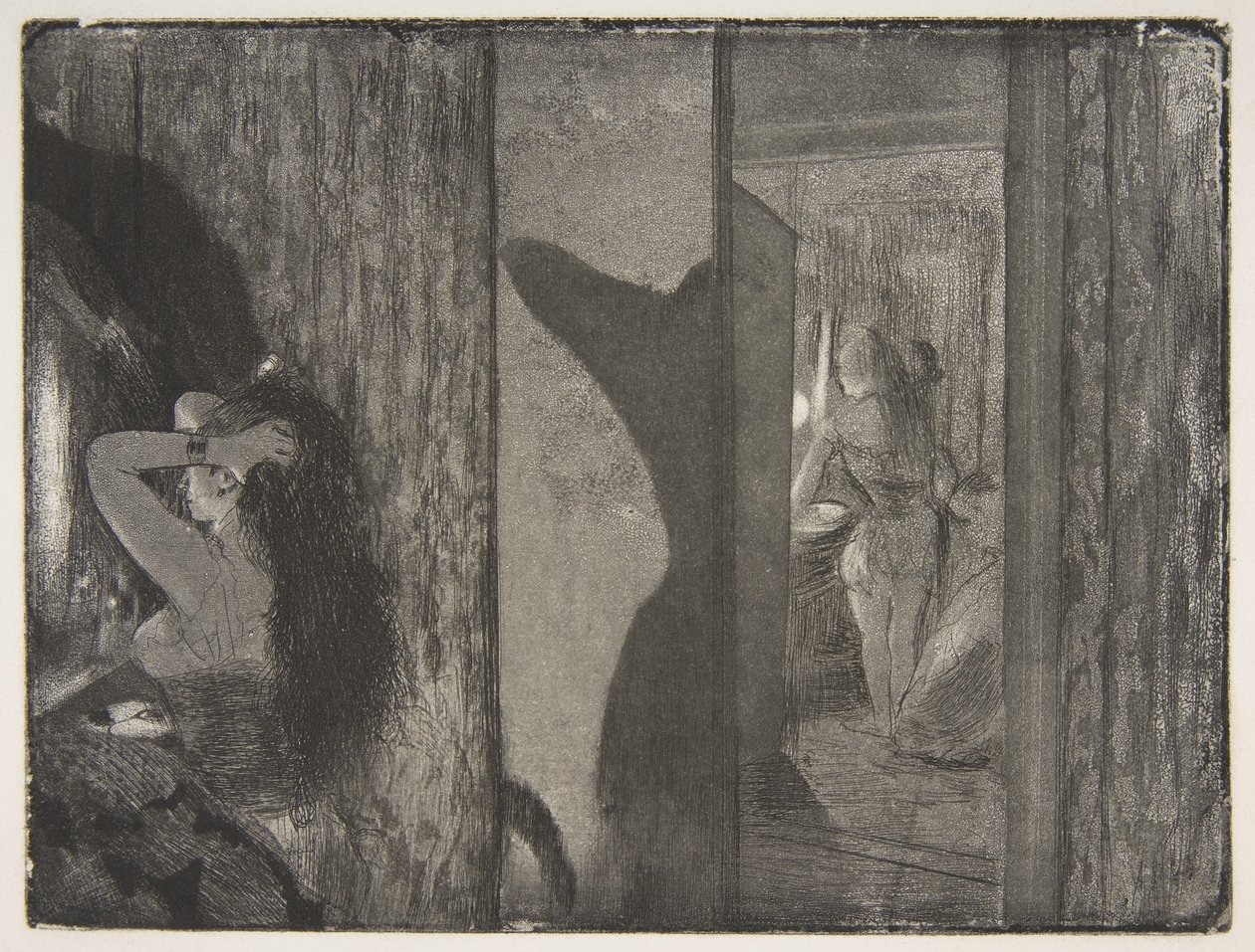 Actrices en sus camerinos de Edgar Degas