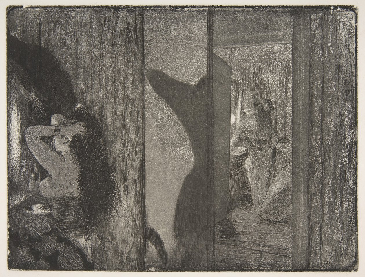 Actrices en sus camerinos, 1879-80 de Edgar Degas