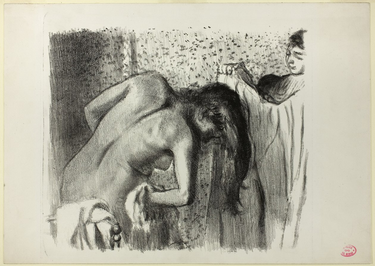 Después del baño (versión grande) de Edgar Degas
