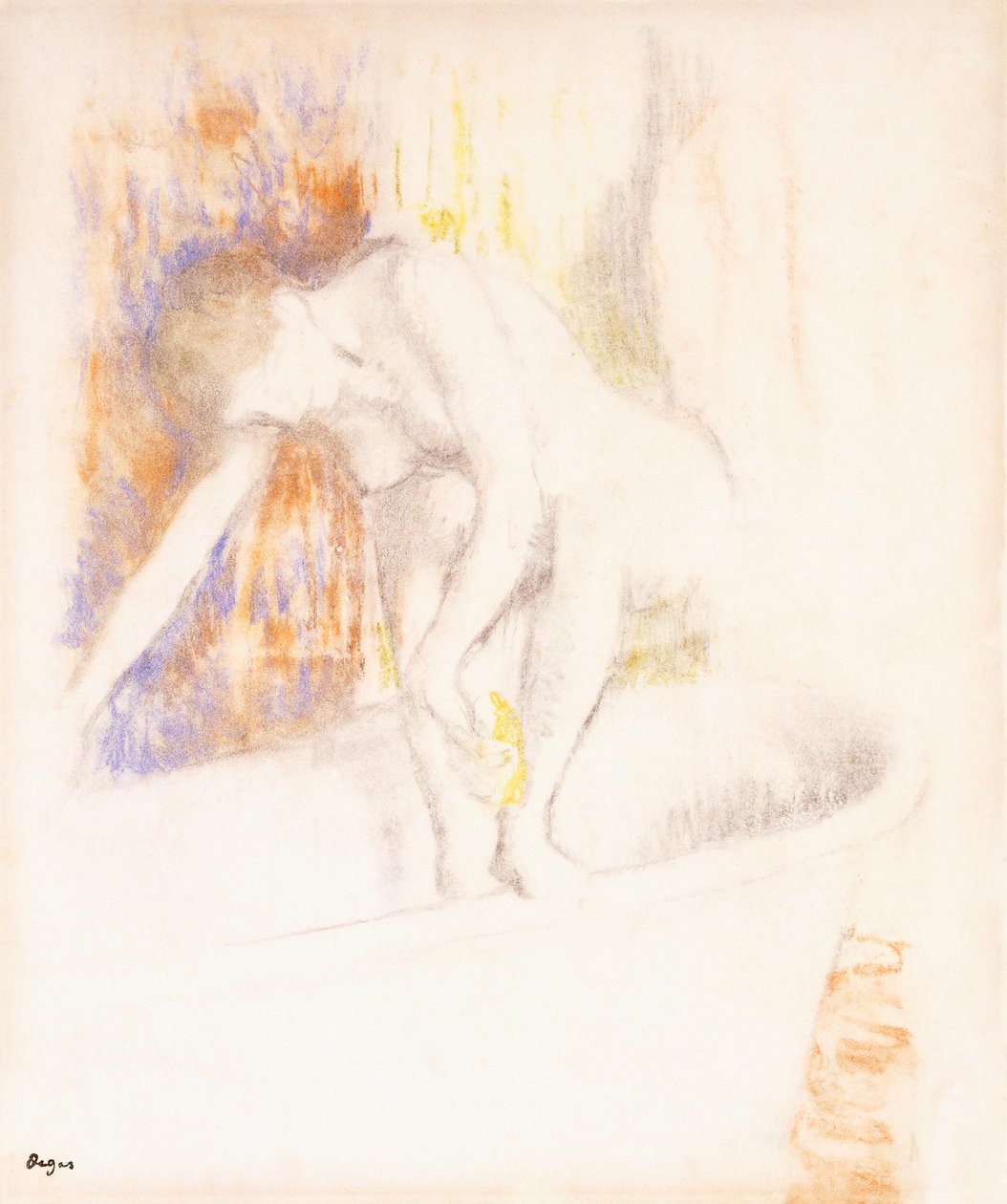 Después del Baño, 1890-1900 de Edgar Degas