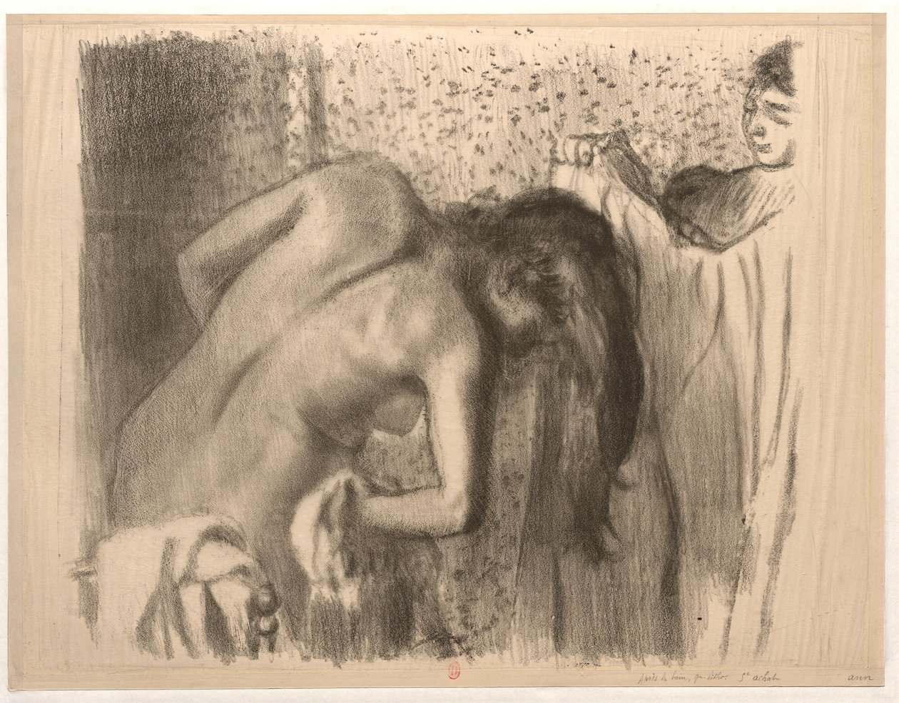 Después del baño de Edgar Degas