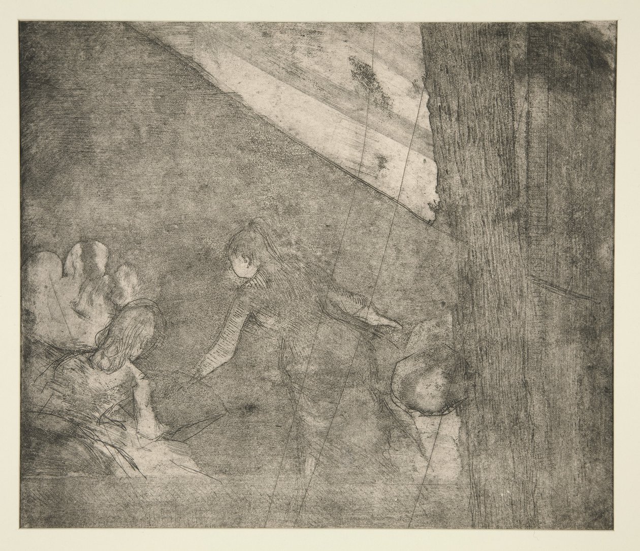 En los Ambassadeurs, c.1877 de Edgar Degas
