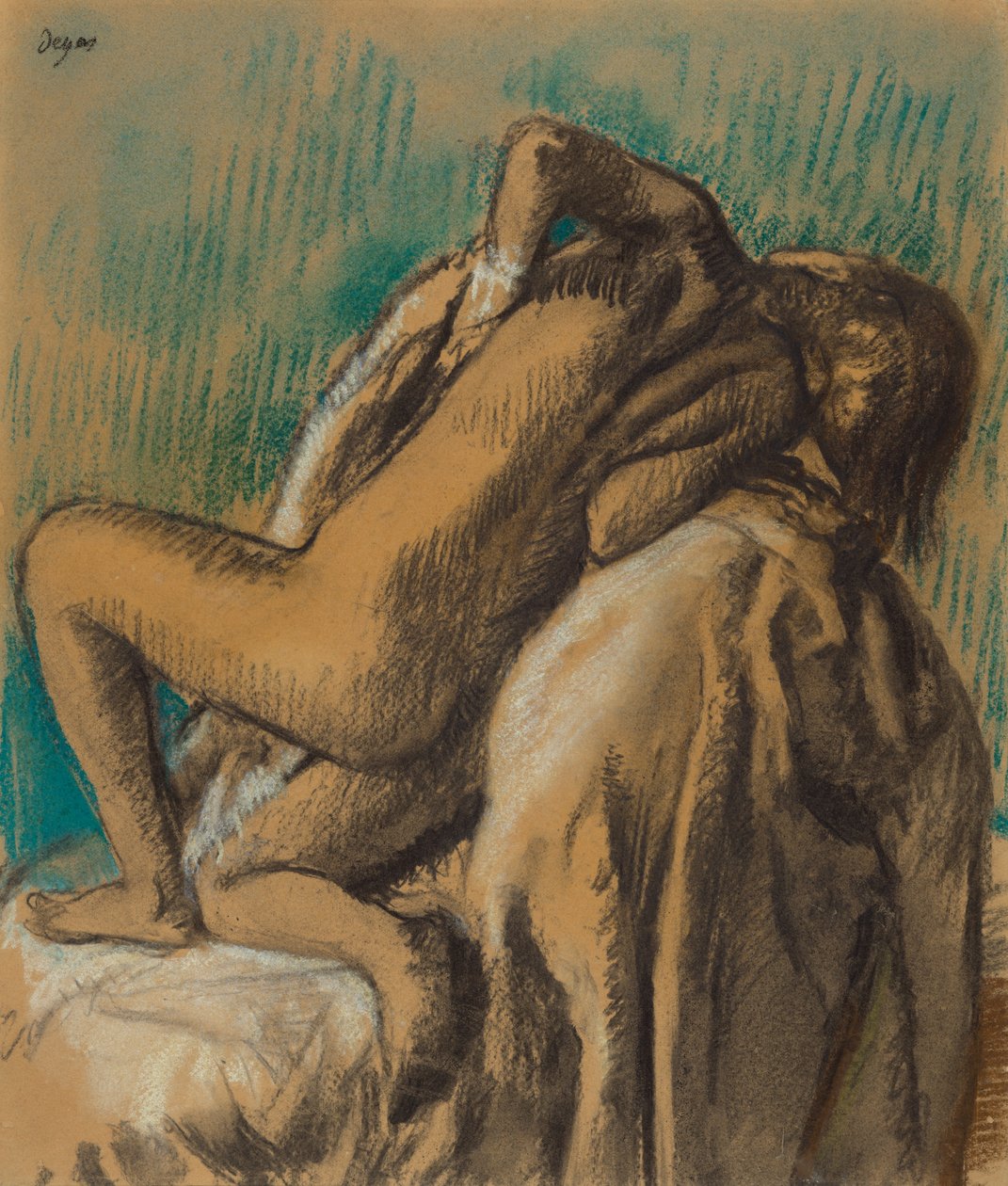 In der Ruhe nach dem Bad de Edgar Degas