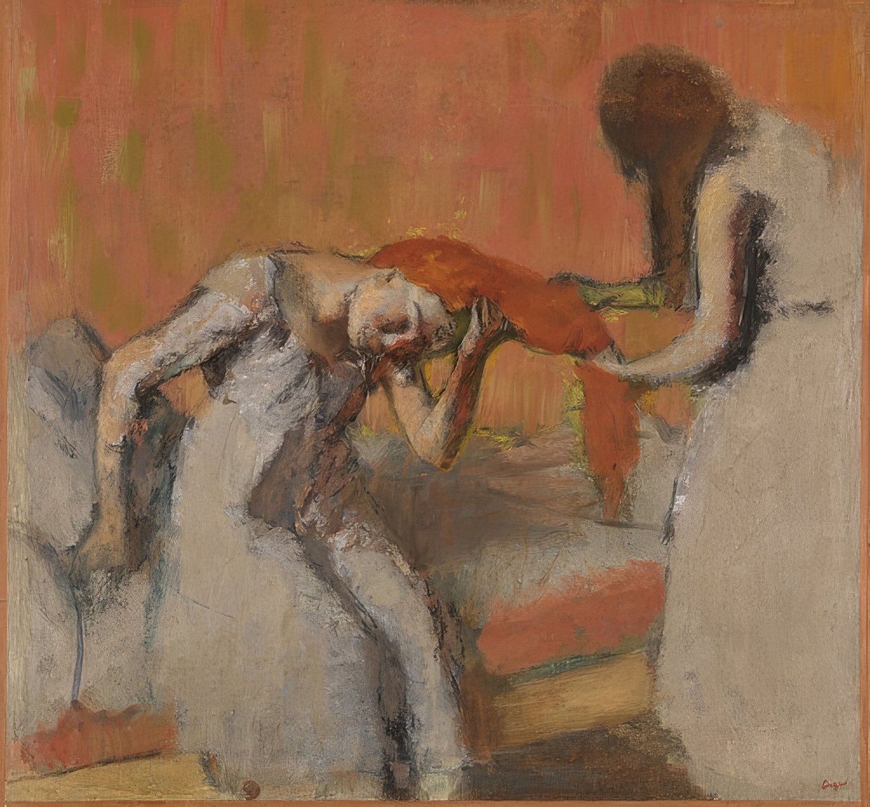 Peinándose (La coiffure). 1892-95 de Edgar Degas