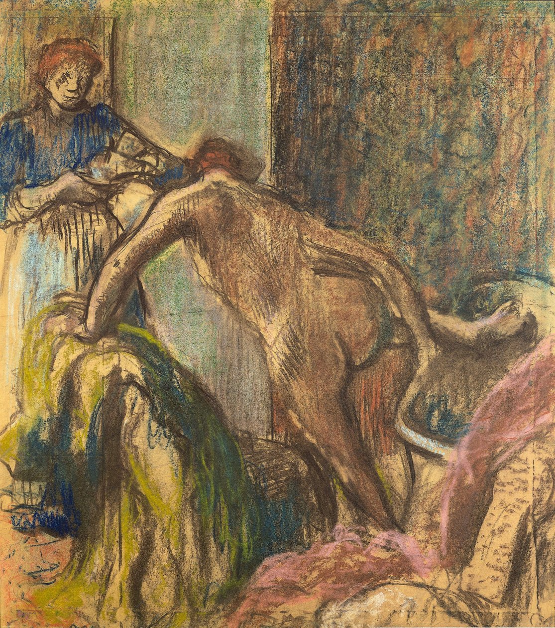 Desayuno después del baño de Edgar Degas