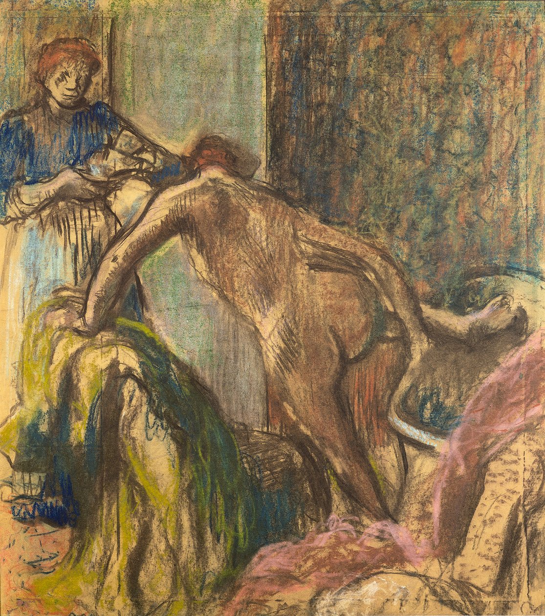 Desayuno después del baño de Edgar Degas