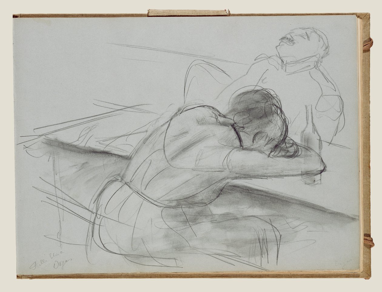 Escena de burdel de Edgar Degas