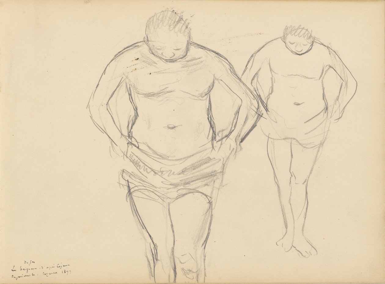 Copias de Bañistas de Cézanne de Edgar Degas