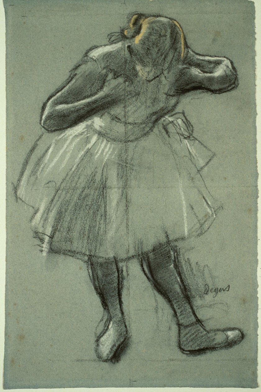 Bailarina inclinada hacia delante de Edgar Degas