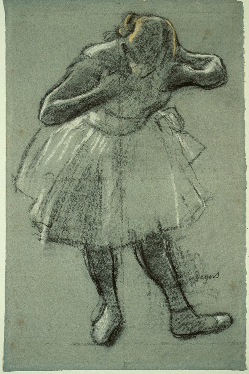 Bailarina inclinada hacia delante de Edgar Degas