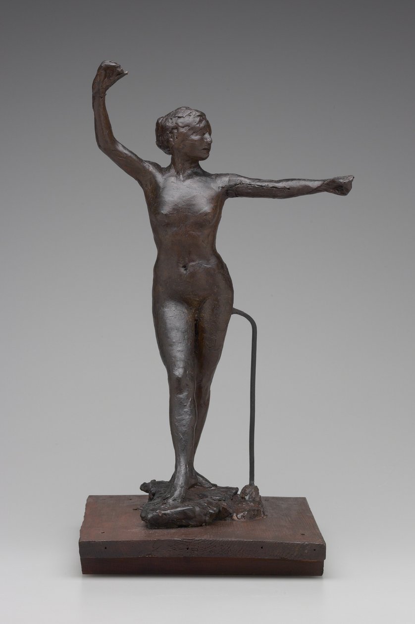 Bailarina lista para bailar con el pie derecho hacia adelante, 1882-95 de Edgar Degas