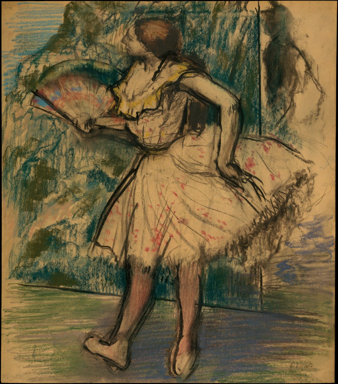Bailarina con abanico de Edgar Degas