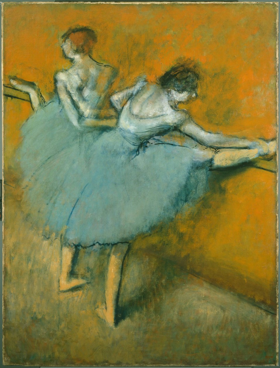 Bailarinas en la barra de Edgar Degas