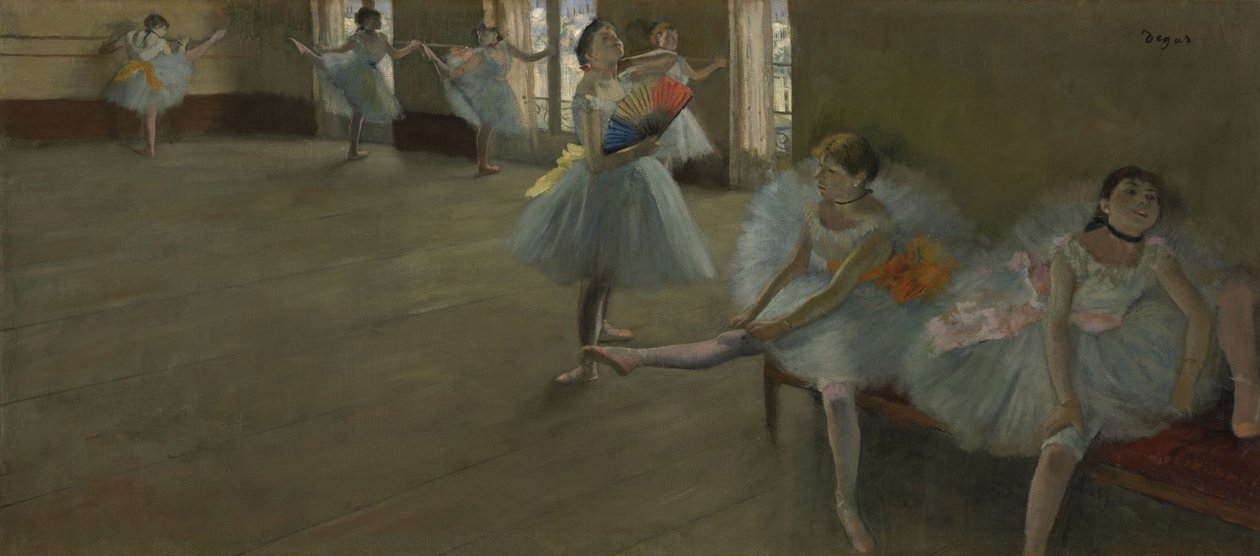 Bailarinas en el Aula, c.1880 de Edgar Degas