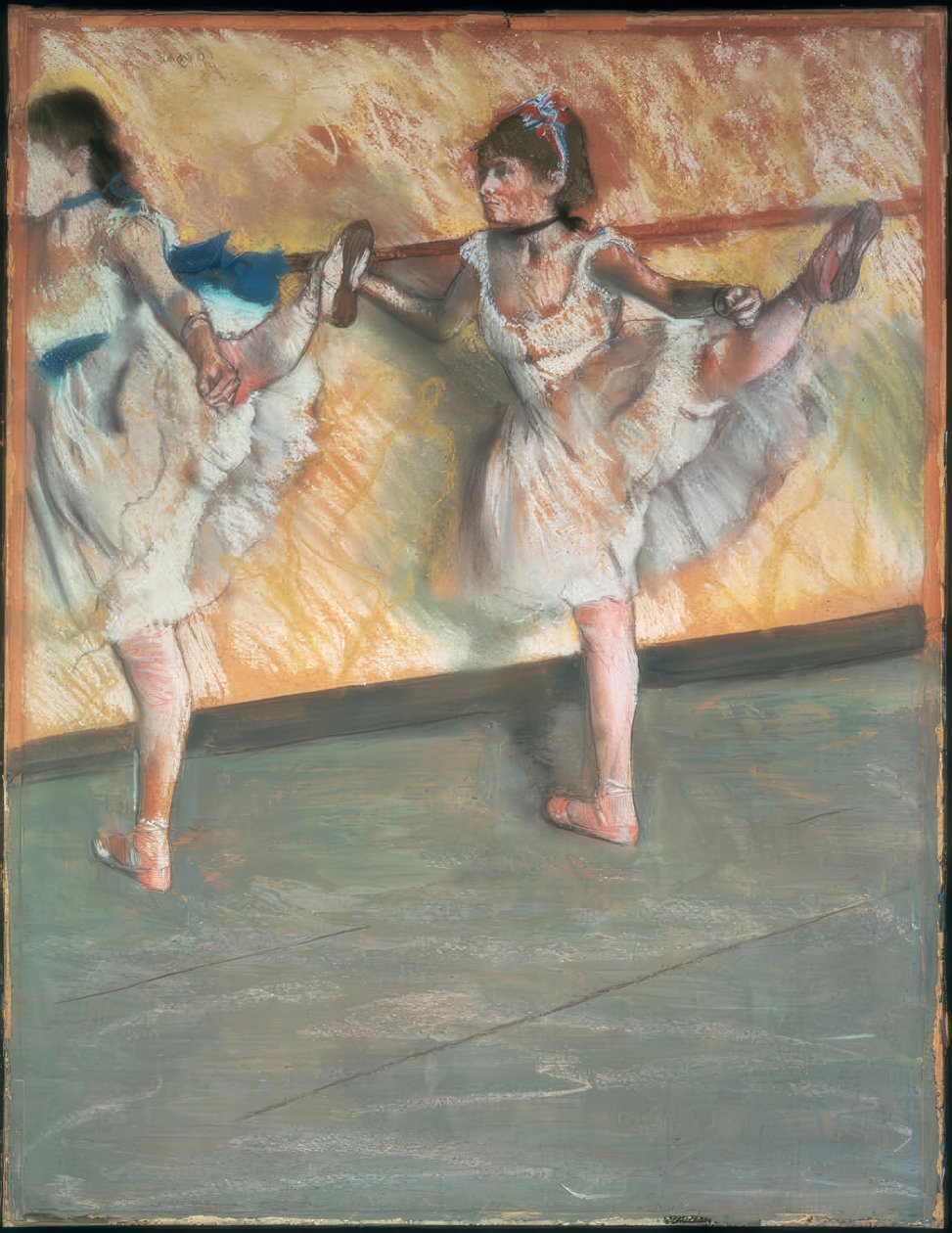 Bailarinas en la barra de Edgar Degas