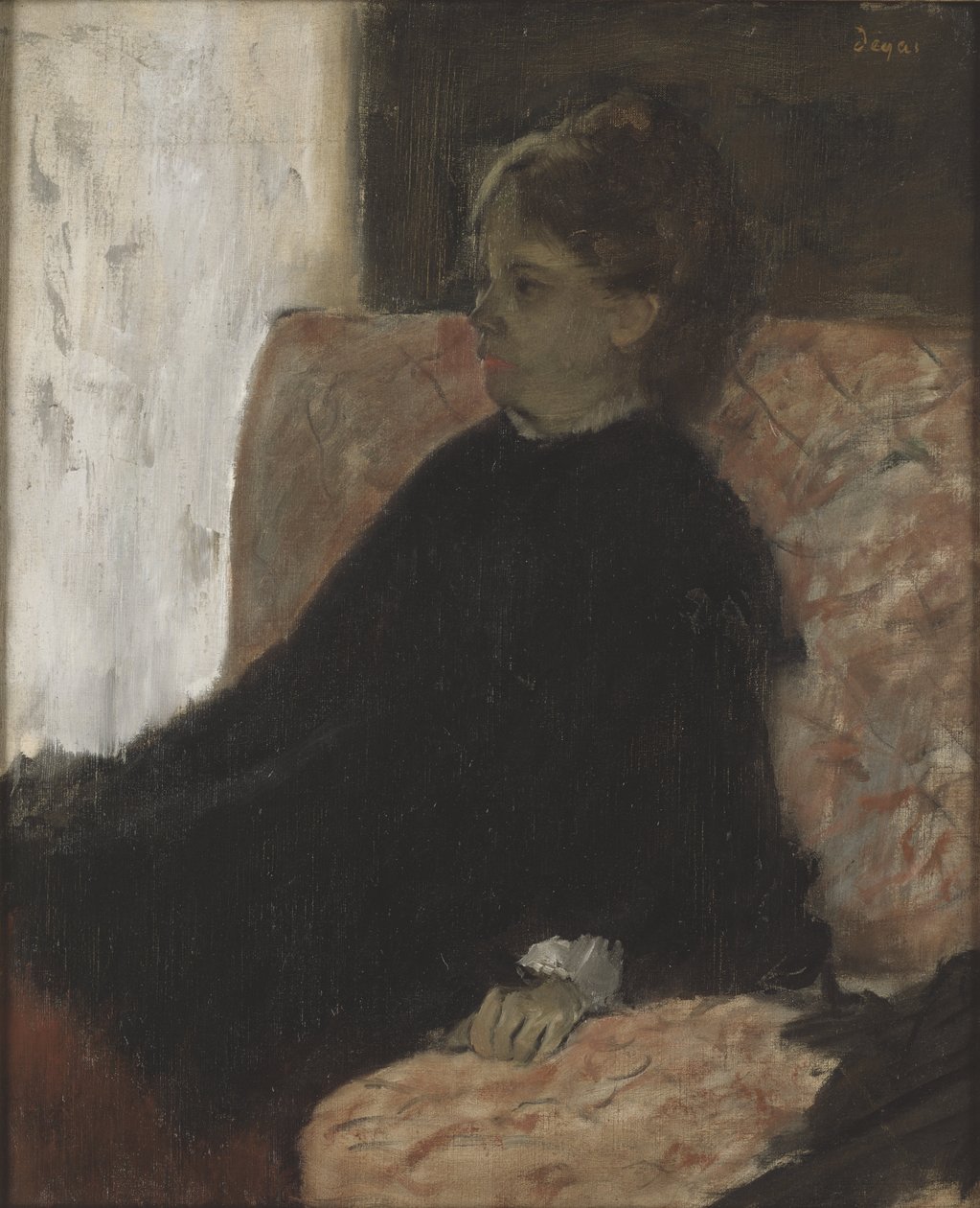 Dama de negro de Edgar Degas