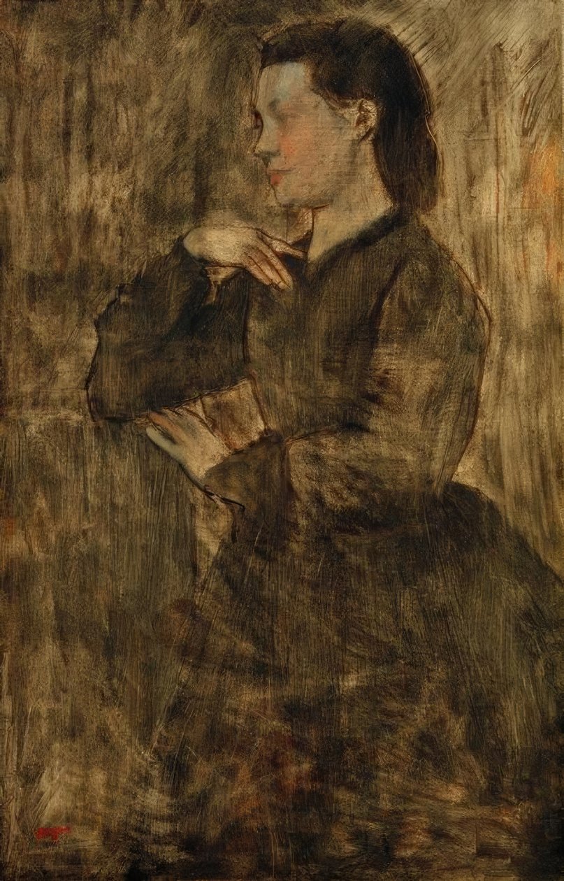 Retrato de mujer de Edgar Degas