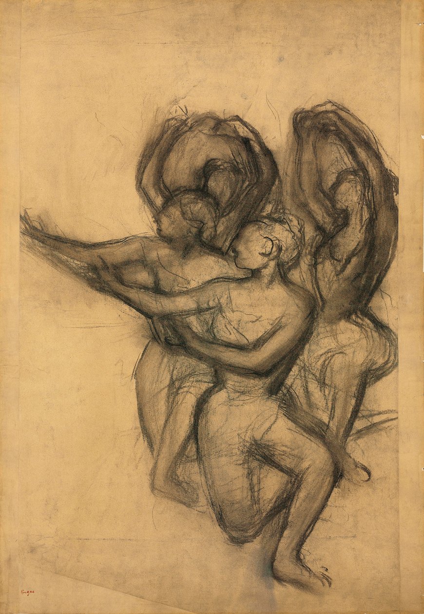 Grupo de bailarines, c.1895-1900 de Edgar Degas