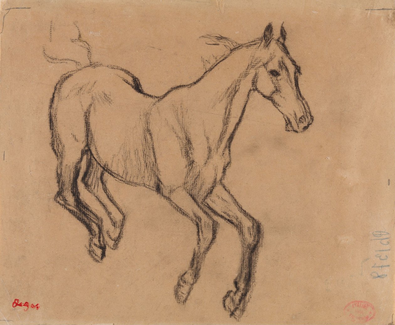 Caballo al galope de Edgar Degas