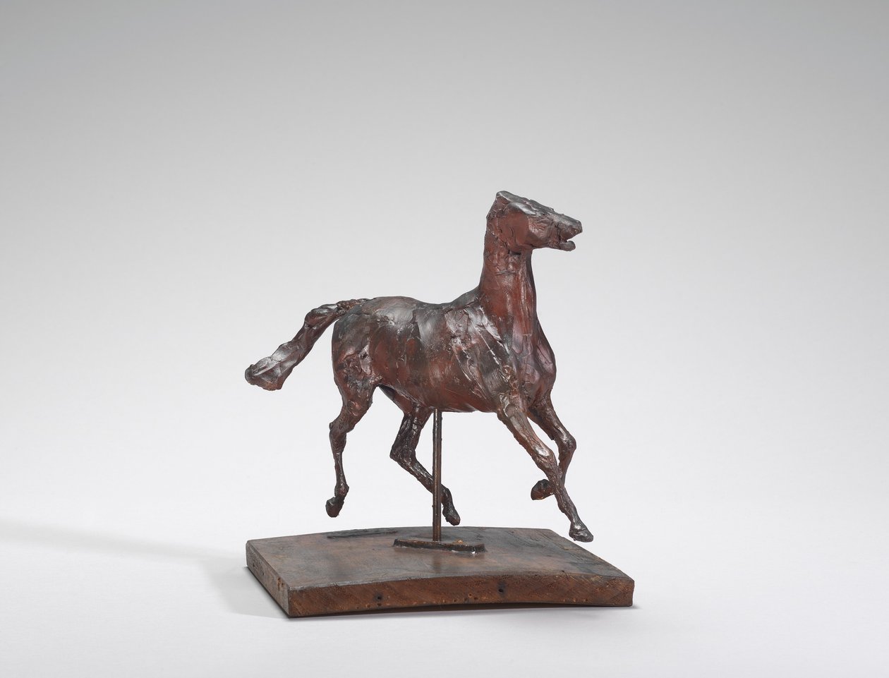 Caballo trotando, los pies no tocan el suelo, 1870s de Edgar Degas