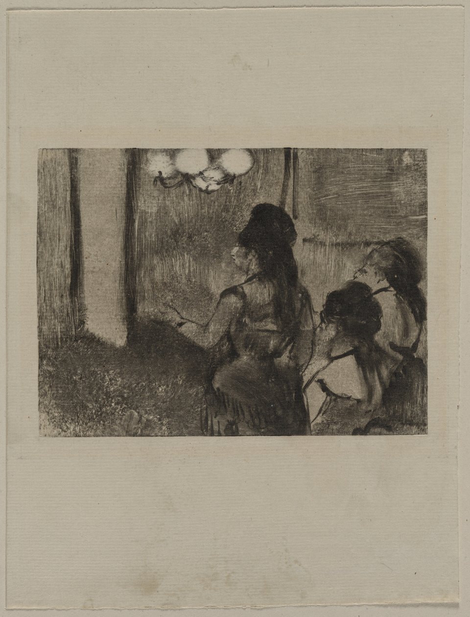 En el salón, c. 1880s de Edgar Degas