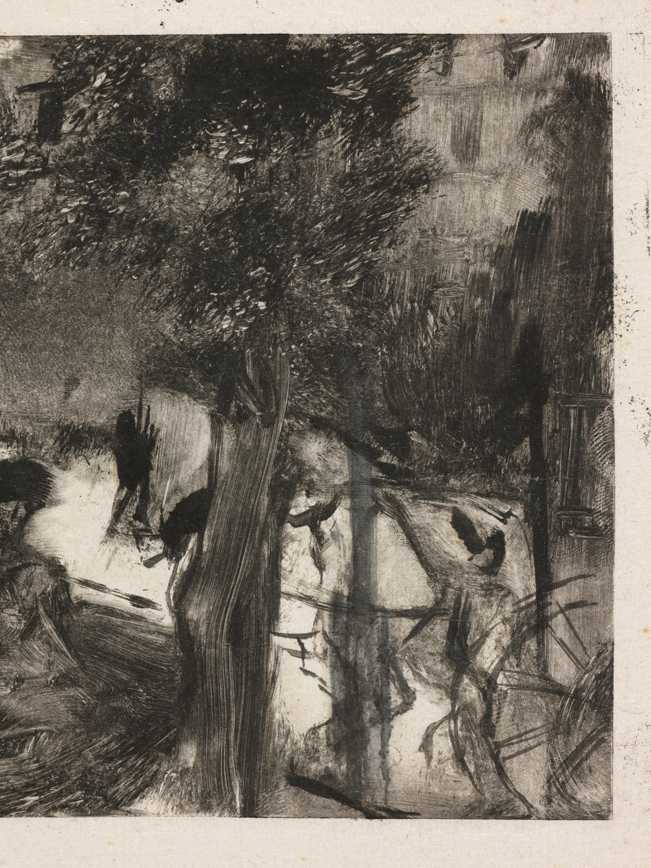 L"Avenue du Bois de Edgar Degas
