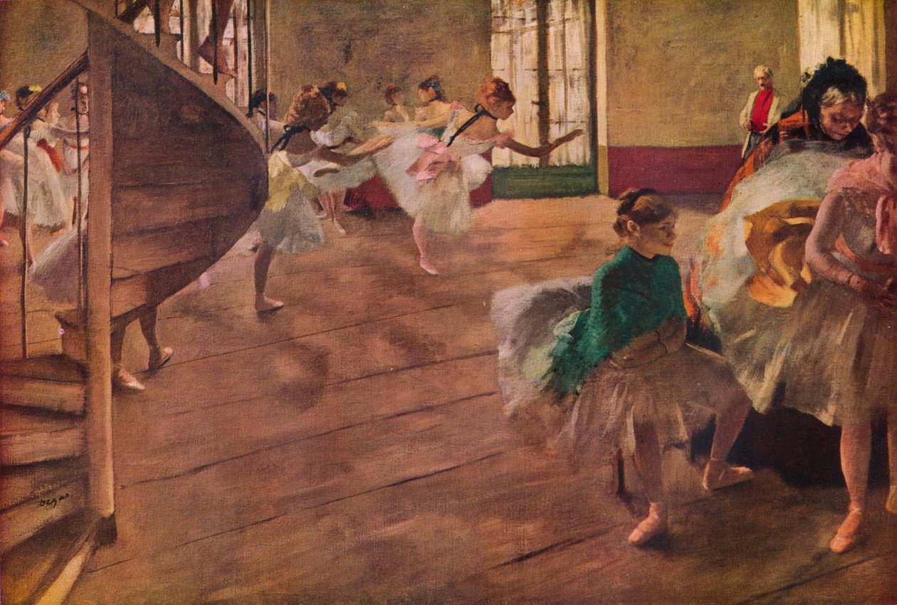 La repetición, 1877 de Edgar Degas