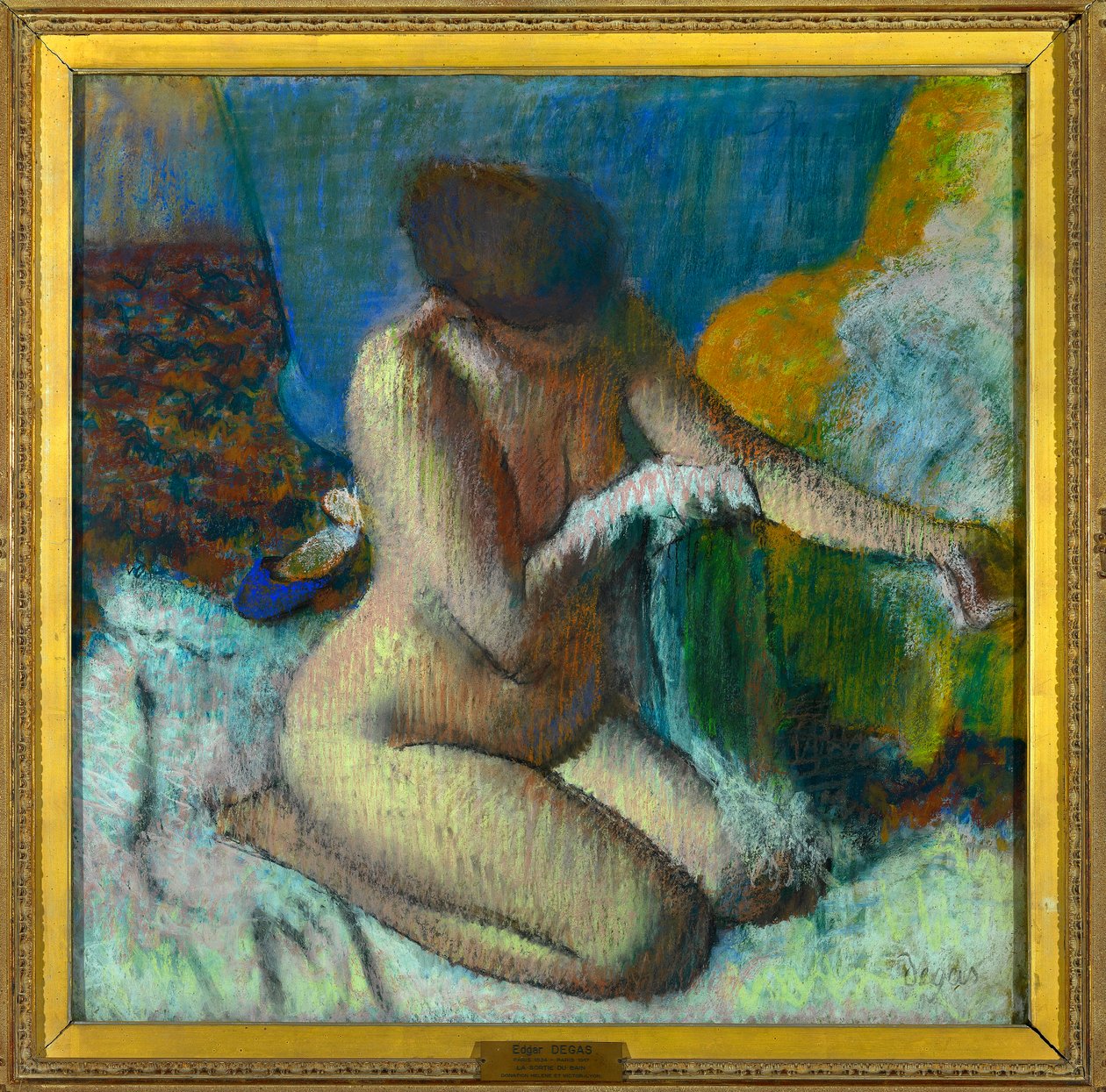 La salida del baño Pintura al pastel de Edgar Degas (1834-1917) París, Museo del Louvre de Edgar Degas