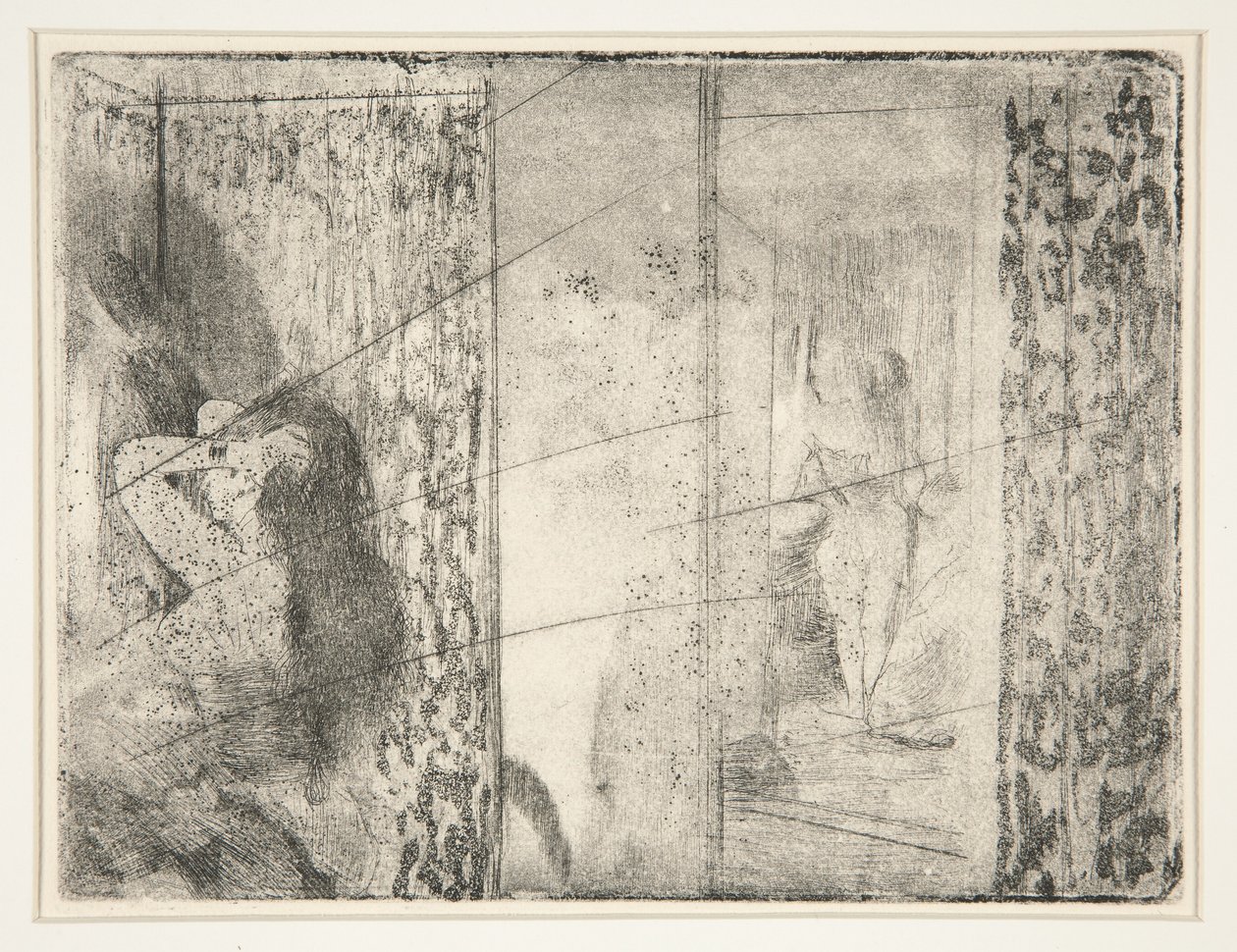 Camerinos de actrices, c.1875 de Edgar Degas