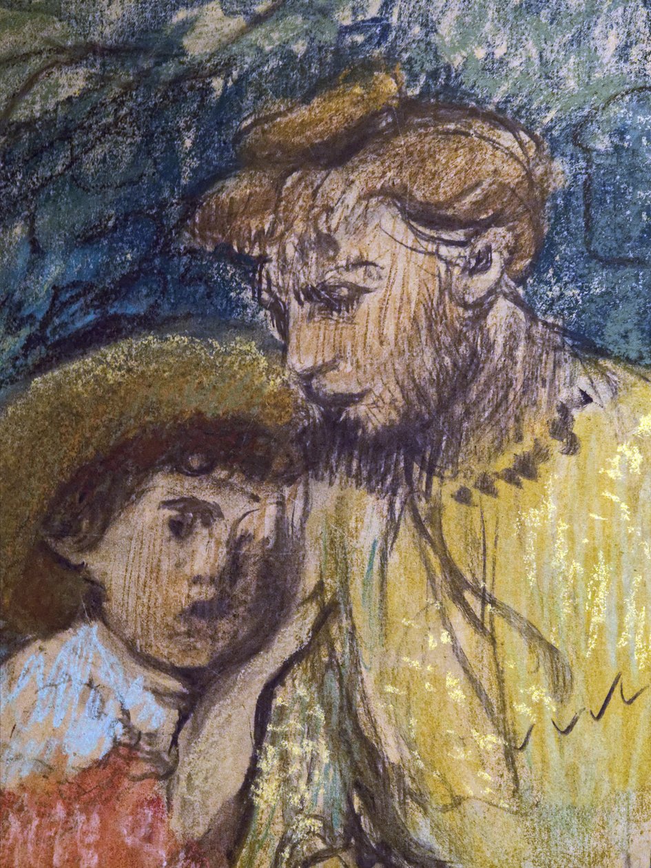 Madame Alexis Rouart y sus hijos (detalle) (ca. 1905). Edgar Degas (1834-1917). Pastel y carboncillo sobre papel de calco pegado íntegramente sobre cartón. Musée des Beaux-Arts de la Ville de Paris, Petite Palais. de Edgar Degas